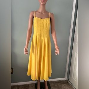 Banana Republic | Dresses | Banana Republic Yellow And White Speckled Dress  Size 4 | Poshmark